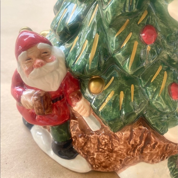 1995 OMNIBUS By Fitz & Floyd Mint Condition Christmas Water Pitcher - Picture 3 of 8